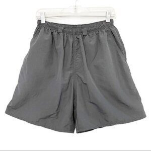 L.L. Bean Woman Grey‎ Lined Padded Seat Cycling Bike Shorts Mountain Bike M